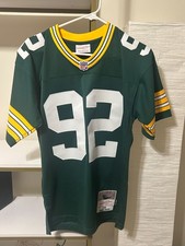 Mitchell & Ness 1996 Reggie White Home Green Bay Packers Jersey 36 Small