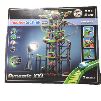 Fischertechnik Dynamic XXL Kugelbahn (544619) mit Motor und LED's - komplett