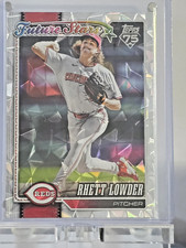 Rhett Lowder 2026 Topps Series 1 - Future Stars #60 Silver Crackle Foil Reds