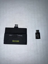 Ikross Micro USB OTG Adapter and USB 2.0 Portable Memory Card Reader -...
