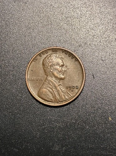 1922-D Lincoln Wheat Cent SEMI-KEY DATE XF/AU STRONG STRIKE