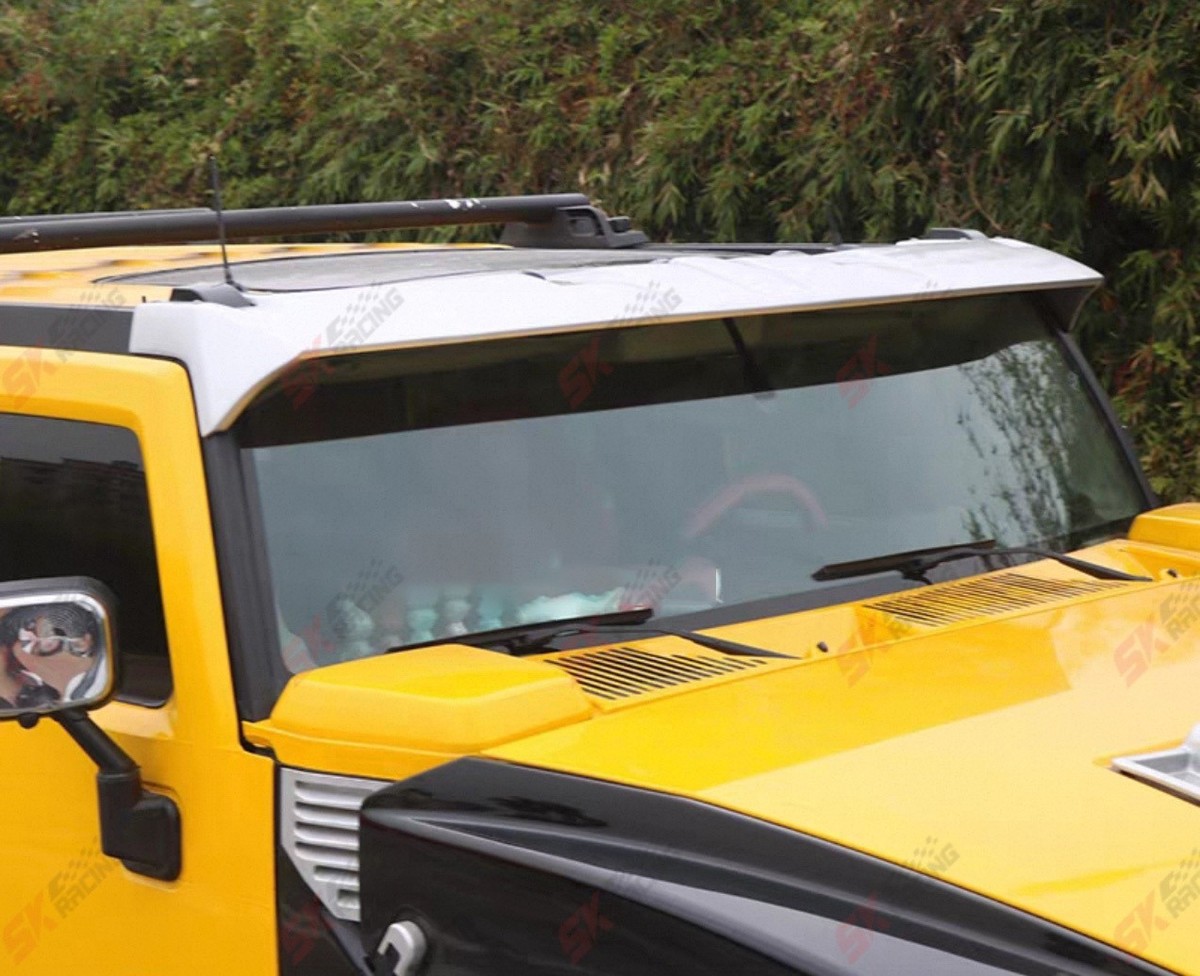 For Hummer H2 2003-2009 Unpainted LED Light Spoiler Fender Flare