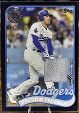 2024 Topps Update - 1989 Topps Relics Freddie Freeman #89RU-FF /199 Black Border