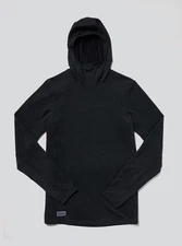 Janji Men’s Rover Merino Hoodie Size Large Black $132 MSRP