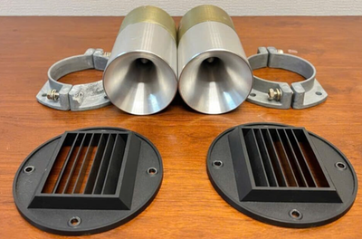 UTAA ユタ バイザー Hitachi Lo-D H-70HD Horn Tweeter pair W/Acoustic lens/mounting