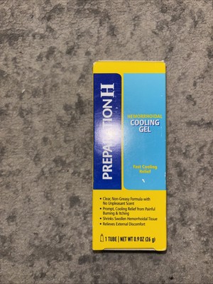 Hemorrhoid Cooling Gel with Aloe for Fast Discomfort Relief -0.9 Oz Tube 4/31/26