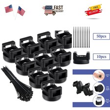 60 Pieces Magnetic Zip Tie Mount Multipurpose Cable Holder Magnets Magnetic W...