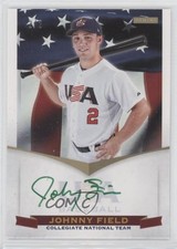 2012 USA Baseball National Team Green Ink Signatures 2/2 Johnny Field Auto 0b2