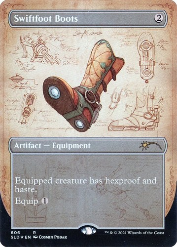 Swiftfoot Stiefel (FOIL Schematic) - Secret Lair Drop Series (SLD) (Near Mint NM)