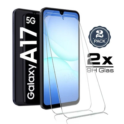 GUGAR 2X Für Samsung Galaxy A17 5G - Panzerfolie HD Displayschutz 9H Glas Schutzglas