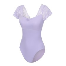 Women's Short Sleeve Leotard for Ballet Ballerina Dance Costume