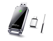 Wireless CarPlay Adapter, Plug and Play No Latency Converts Wired to Wireless