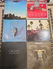 LOT of 6 EAGLES Original 12" LP Greatest Hits LONG RUN s/t LIVE Hotel California