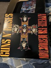 Guns  Roses Appetite 1987 Vinyl LP Album Slash Axl Rock N roll Original Record