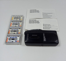 Olympus Pearlcorder-S701 Voice Recorder- Microcasette Recorder with 4 cassettes