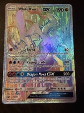 White Kyurem GX 74/70 Secret Rare Rainbow Holo Dragon Majesty Near Mint on eBay