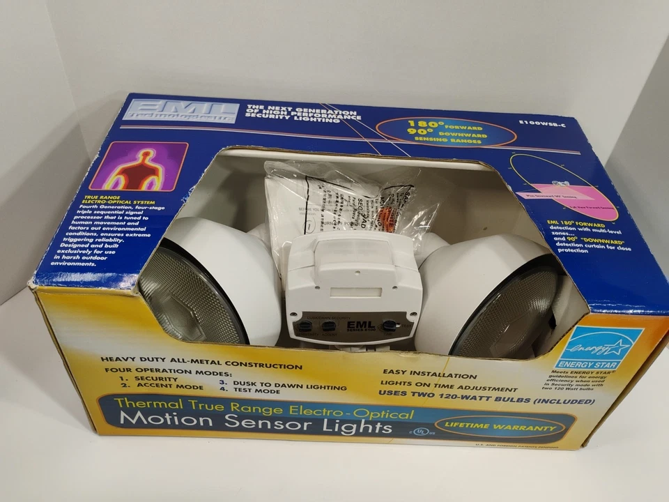 Motion Sensor Lights EML Technologies Thermal True Range Electro Optical NEW - Image 2 of 4