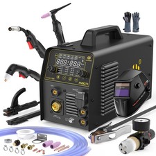 6IN1 MIG/TIG/CUT/ARC Welding Machine 250Amp 230V Aluminum Air Plasma Cutter Set