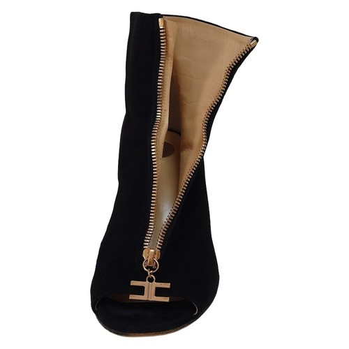 Auténticas botas para mujer ELISABETTA FRANCHI - nobuck negras - Imagen 5 de 7