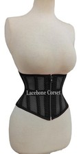 Mesh Steel Boned Corset Womens Underbust Waist Trainer Corset in Multi color