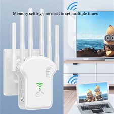 Dual Band WiFi Repeater 1200Mbps 2.4G 5GHz Long Range Home Office Amplifier