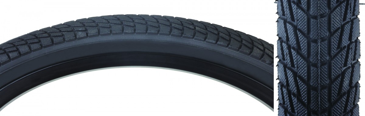 Sunlite Freestyle Kontact 18x20 BMX Tire with Tacky Tread Wire Bead Black 6990₽