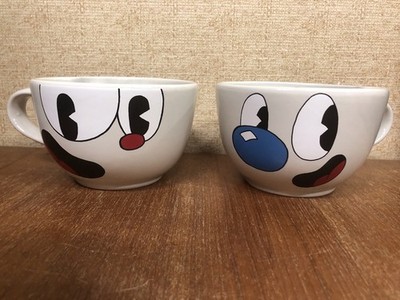 Cuphead And Mugman Collectible Mugs - No Ceramic Straws - Read Details -