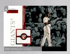 2005 TOPPS PRISTINE BASEBALL BARRY BONDS SCARCE PERSONAL PIECES / 10