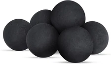 Ceramic Fire Balls for Fire Pit Round Fire Stones Reusable Fireballs Set 3in-5pc