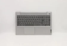 Lenovo IdeaPad 5-15ALC05 Keyboard Palmrest Top Cover Belgian Grey 5CB1A24854