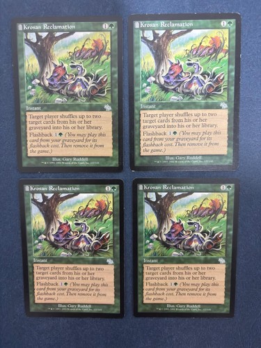 MTG 4X JUDGMENT KROSAN RECLAMATION MAGIC THE GATHERING UNCOMMON GREEN - Picture 5 of 6