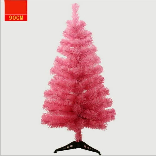Pink 4 5 6 7 Feet Tall Christmas Tree Stand Holiday Season Indoor Outdoor Trees - Image 3 of 4