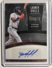 Yordan Alvarez AUTO~RC #/250 Panini Select Launch Angle 2020 Rookie Autograph SP