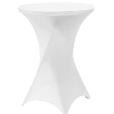 10 x Stretch Stehtischhusse Bistrotisch Stehtisch Weiß Schwarz 80 cm 70 cm     