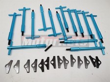 Big Block Chevy Blue T-bar Valve Cover Hold Down Kit Bbc 396 454 Bolts Mini Tabs