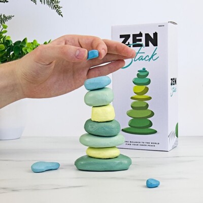 Gift Republic Zen Stack Balance entspannender Spaß Stein Erwachsenenspiel Geschenkbox Idee