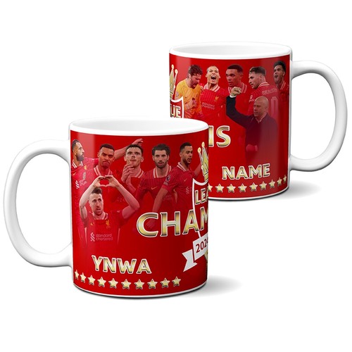 Liverpool League Champions Mug Winners 2025 20th Personalised Football LIVCHA3 - Picture 4 of 7