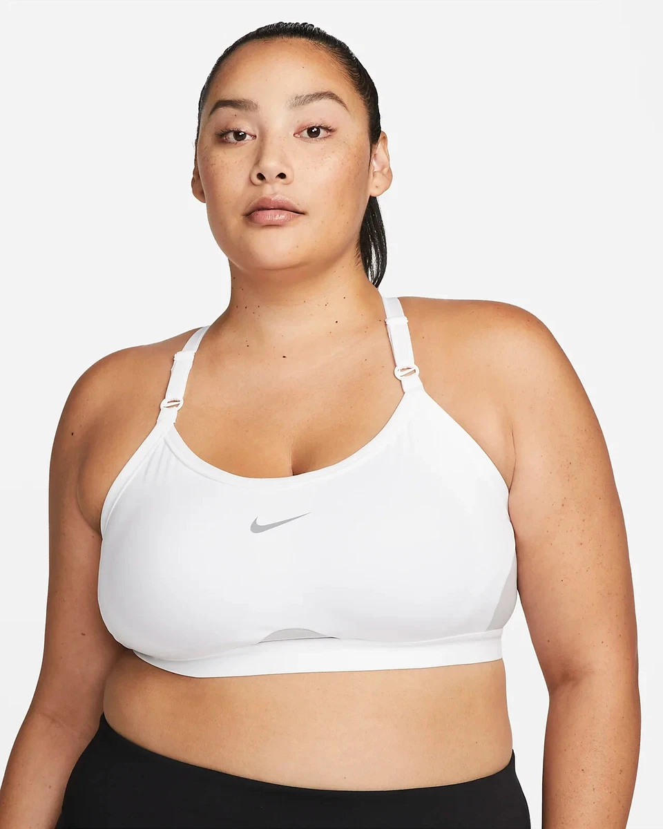 Nike Dri-FIT Indy PADDED Sports Bra DN4188-100 WHITE (Plus Size 2X) NWT  MSRP $35