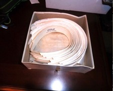 Box of 10 Alkit of London men's size 15 linen collars, NOS