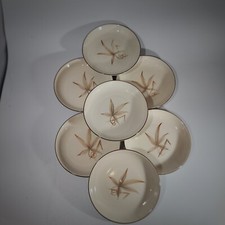 Winfield Passion Flower Dishes 5.75" Lot of 7 Porcelain Made in USA Vintage