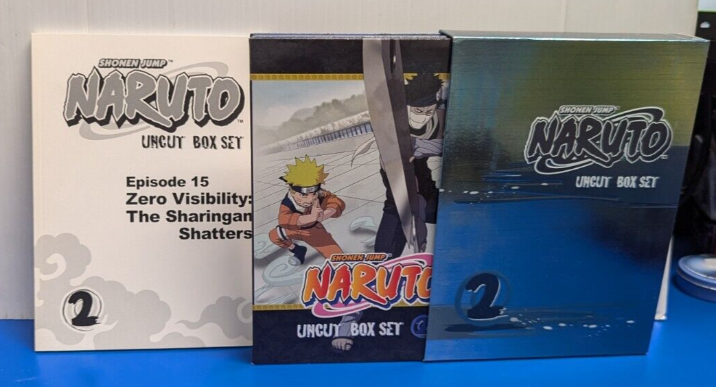 NARUTO DVD COLLECTION UNCUT 1 UNCUT 2 COLL LIM ED HEADBAND + 3