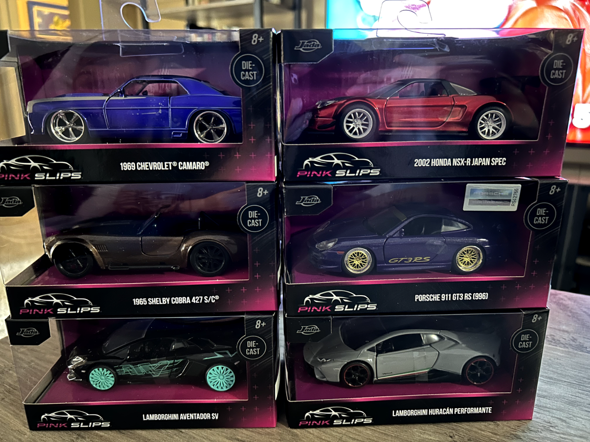 2025 Jada Pink Slips 1/32 Set (6) Cars - Porsche, Honda, Camaro | eBay