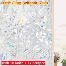 5M Frosted Window Film Privacy Glass Etched Vinyl Bubble Free Static Cling Roll