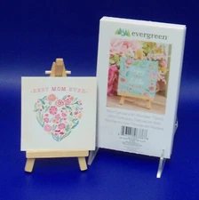 Best Mom Ever Easel Tabletop Decor 3.25"x6" New Evergreen Enterprises