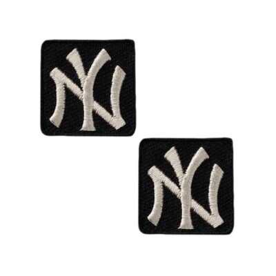 Mono Quick 06121 NY - Emblem, 2er SET Bügelbild, Patch ca. 2,3 x 2,3 cm New York