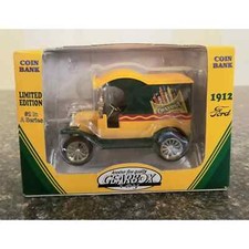 NEW! Gearbox Crayola 1912 Ford Delivery Truck Coin Bank, #2 in Series MIB, 1998