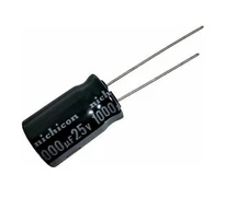 1 PCS NICHICON CAPACITOR ALUM ELECT 1000UF 1000MF 25V (Replacing 16V 10V 6.3V )
