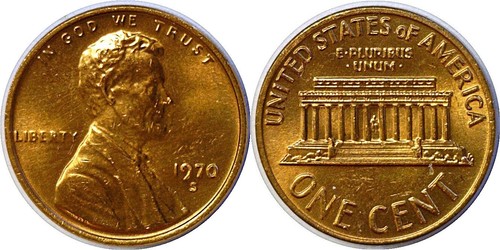 1970-S 1C Lincoln Cent Small Date Uncirculated
