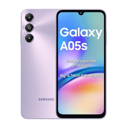 Samsung Galaxy A05S Android Mobile Phone 128GB New Unlocked Handset Simfree UK - Picture 1 of 24