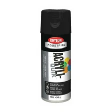 Krylon 1613 12-Oz Fast-Drying High Gloss Finish Spray Paint, Semi-Flat Black
